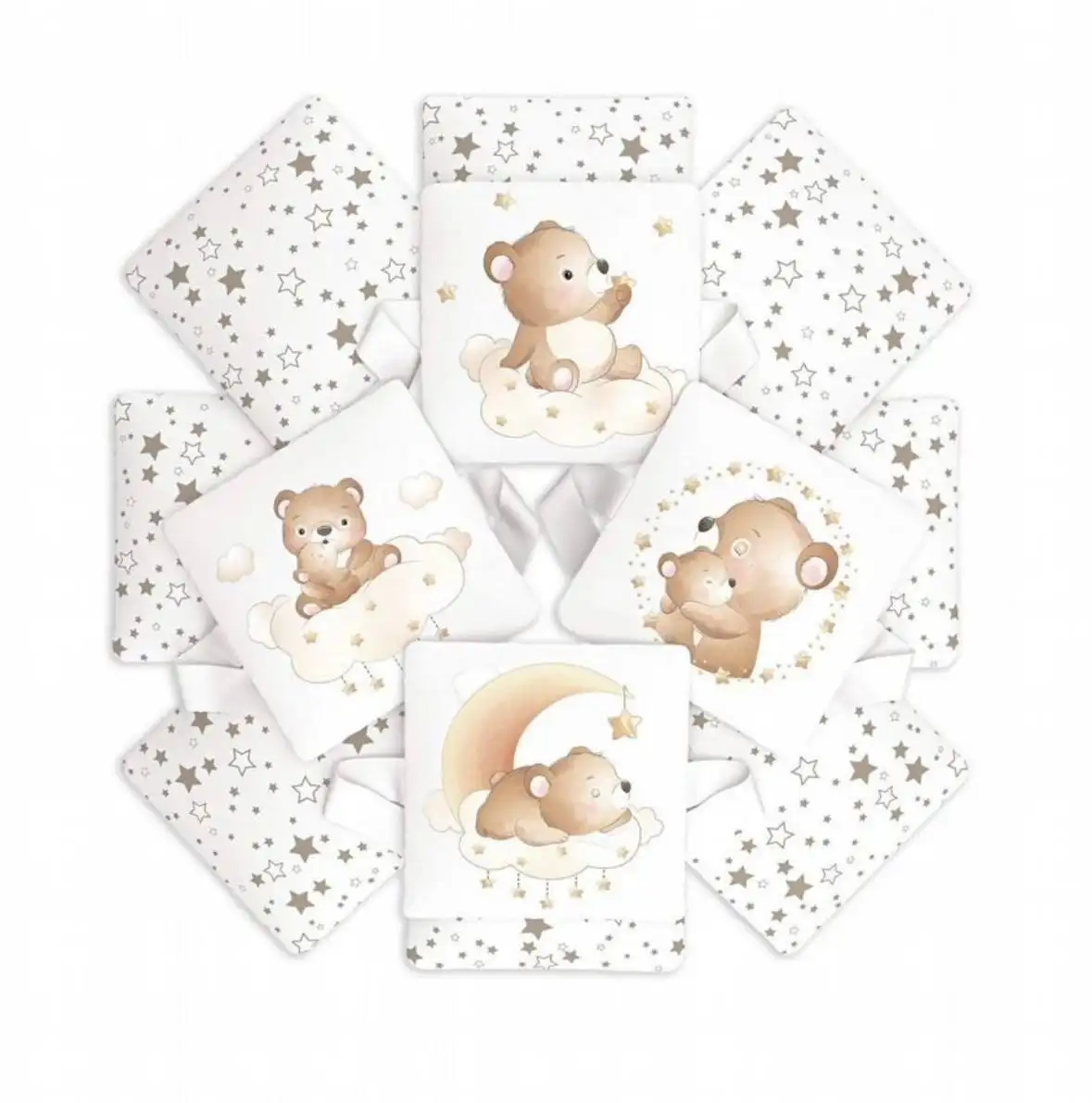 Бортики подушки Globex Мишка 12 шт.ук 32х32 - Товары для детей (Барахолка) в Тольятти