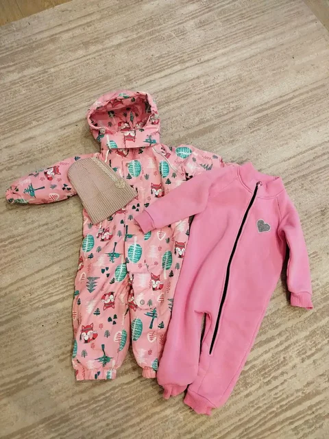 Комбинезон демисезонный с поддевой и шапочкой для ребенка - Санки в Тольятти