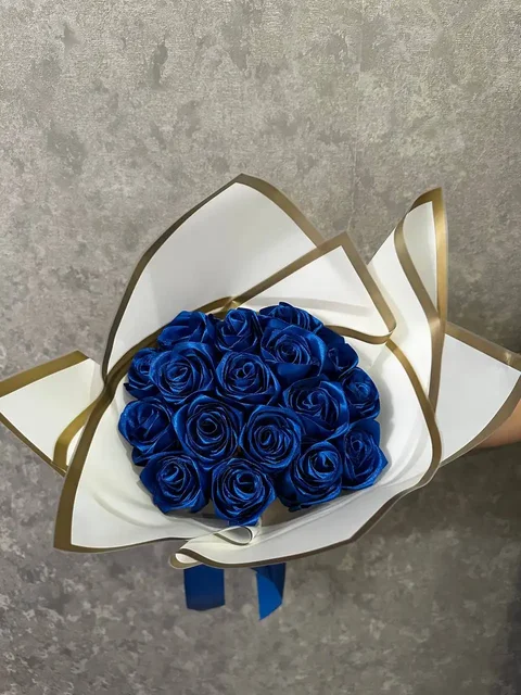 Букет роз из атласных лент - Растения и семена в Тольятти