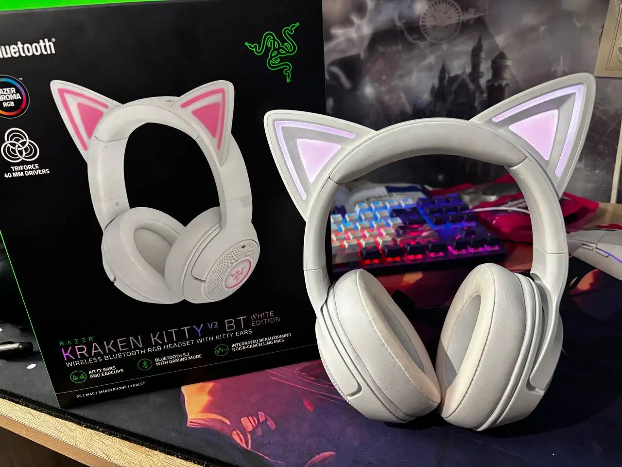 Продажа наушников Razer Kraken Kitty V2 BT - Наушники (Электроника) в Тольятти