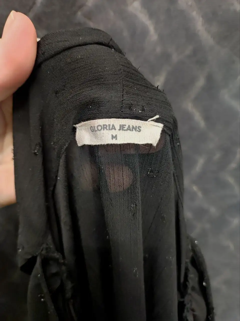 Стильная прозрачная блузка с бантом на воротнике, размер 46 (М) - Блузки (Одежда) в Тольятти