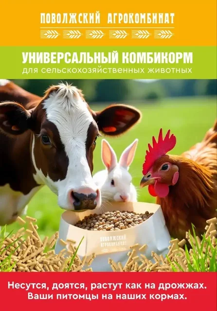 Комбикорма от производителя ООО Поволжский агрокомбинат - Готовый бизнес и оборудование в Тольятти