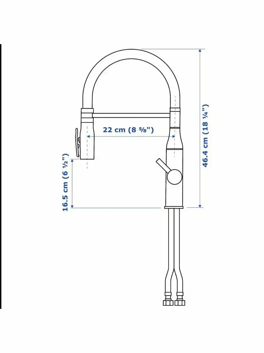 Смеситель кухонный IKEA Tollsjon черный новый - Сантехника (Барахолка) в Тольятти
