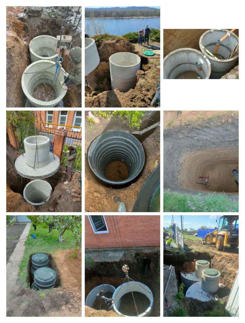 Монтаж септика из ЖБИ колец под ключ с бурением на воду - Строительство и монтаж (Услуги) в Тольятти