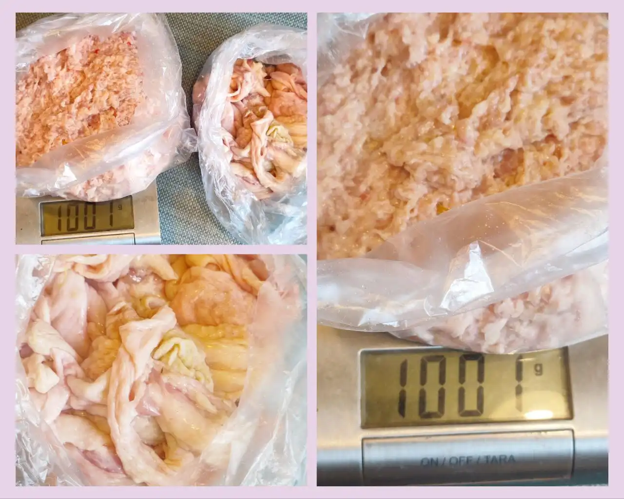 Фарш из куринных шкур для животных