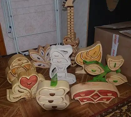 Шкатулка для украшений ручной работы из дерева