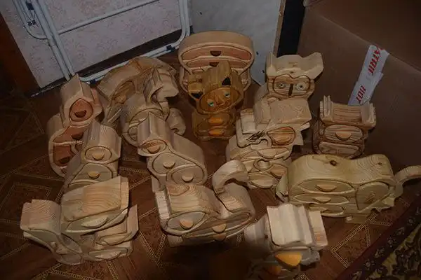 Шкатулка для украшений ручной работы из дерева