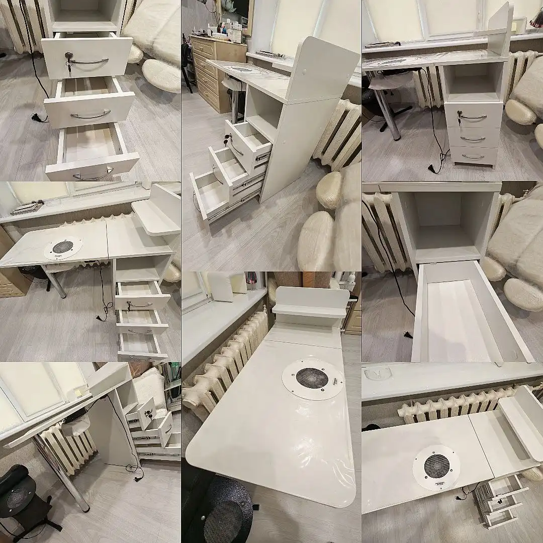 Складной маникюрный стол с вытяжкой POLARUS