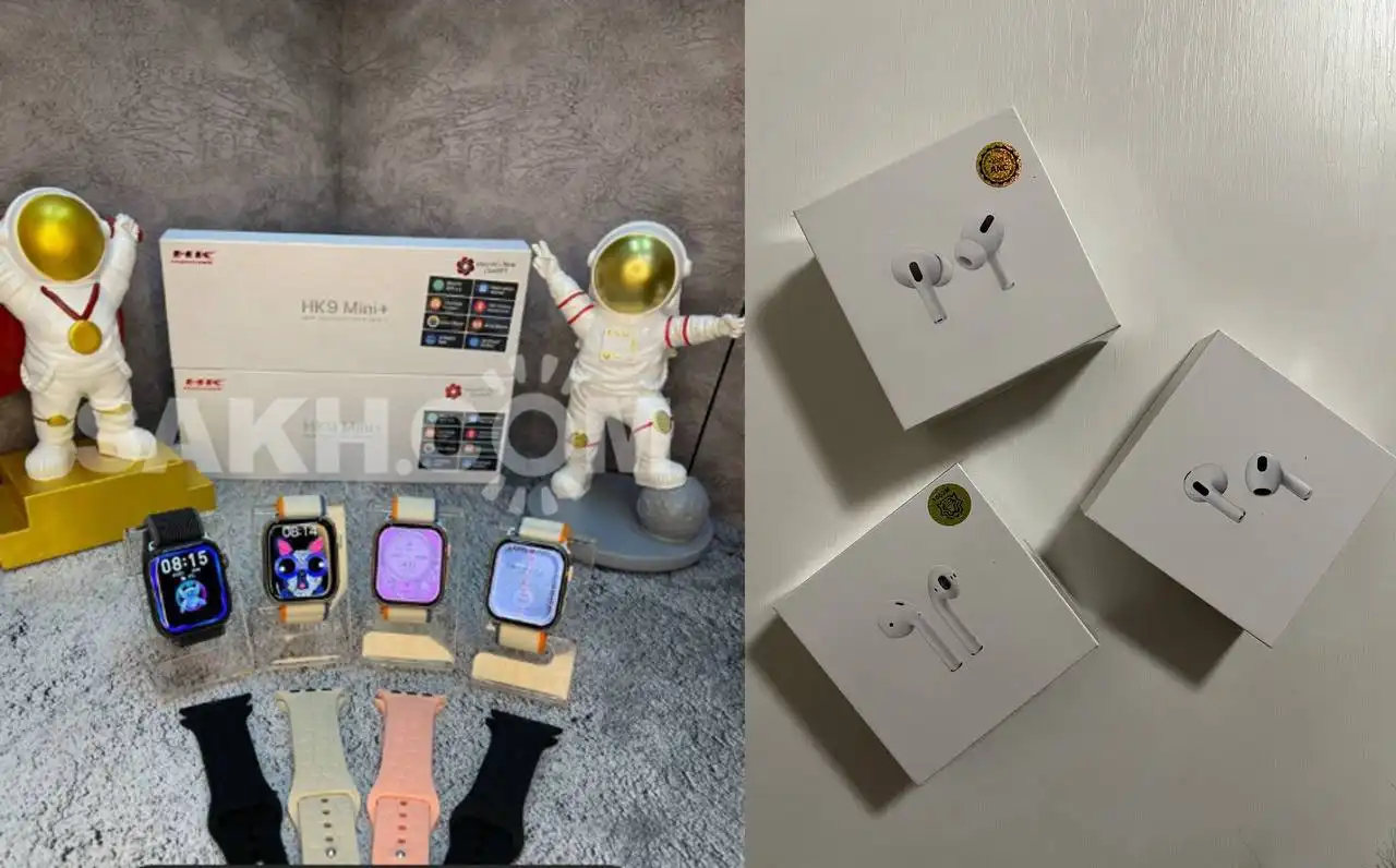 Продажа наушников, часов и зарядок