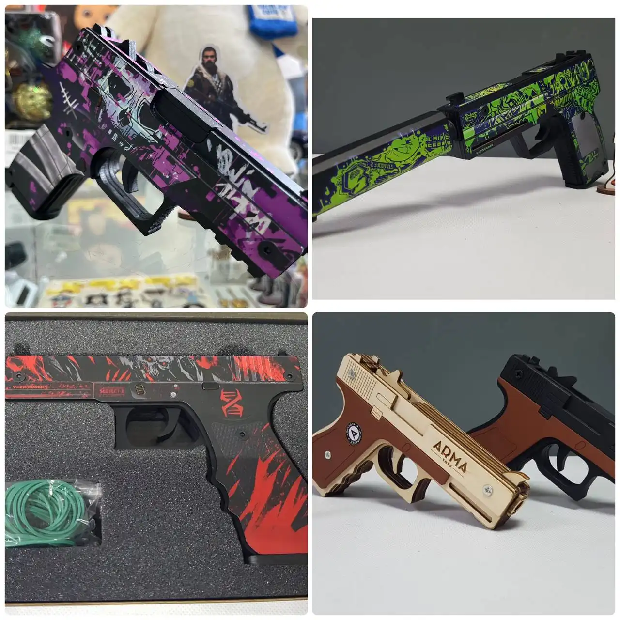 Продам деревянное оружие (резинкострелы)