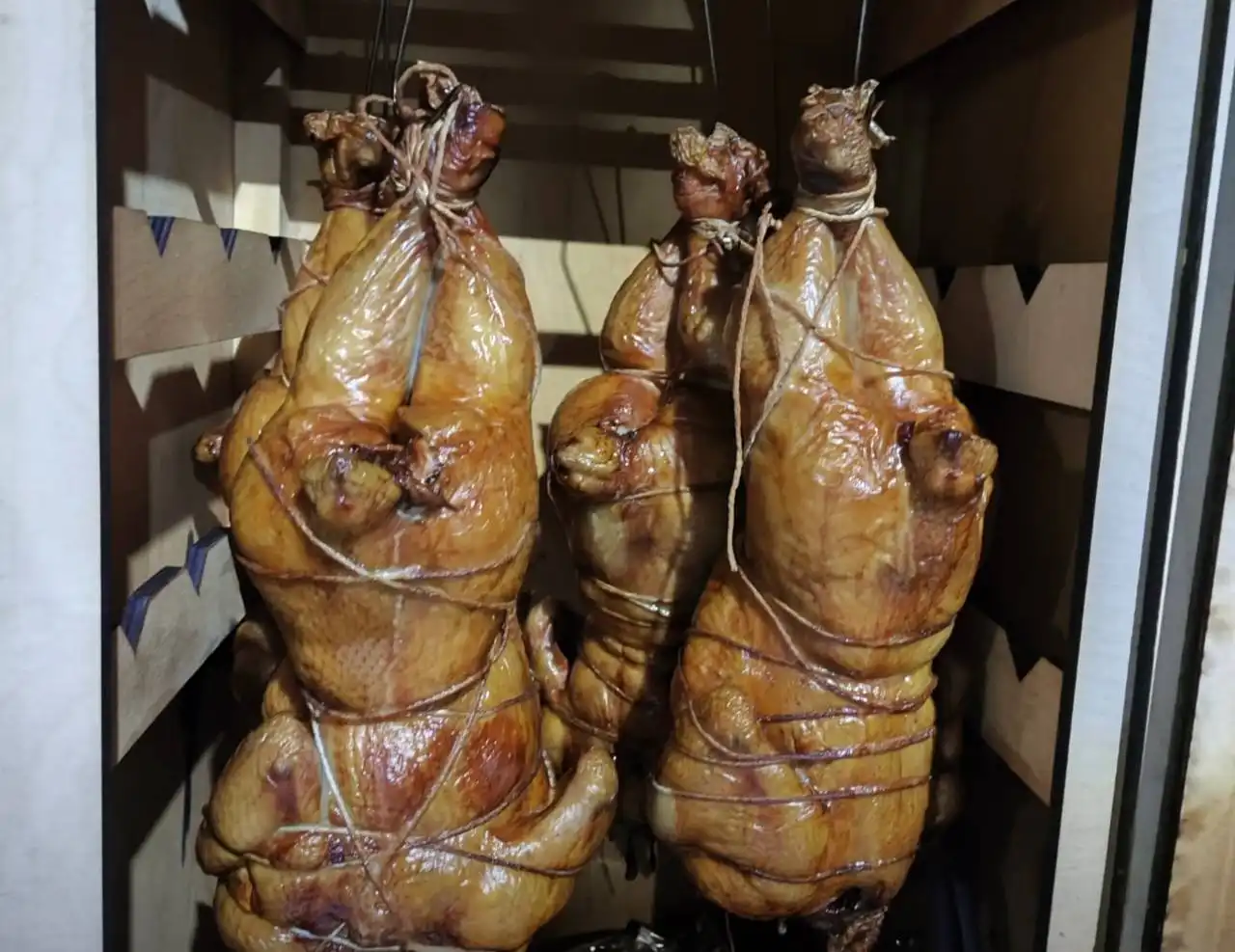 Курица горячего копчения