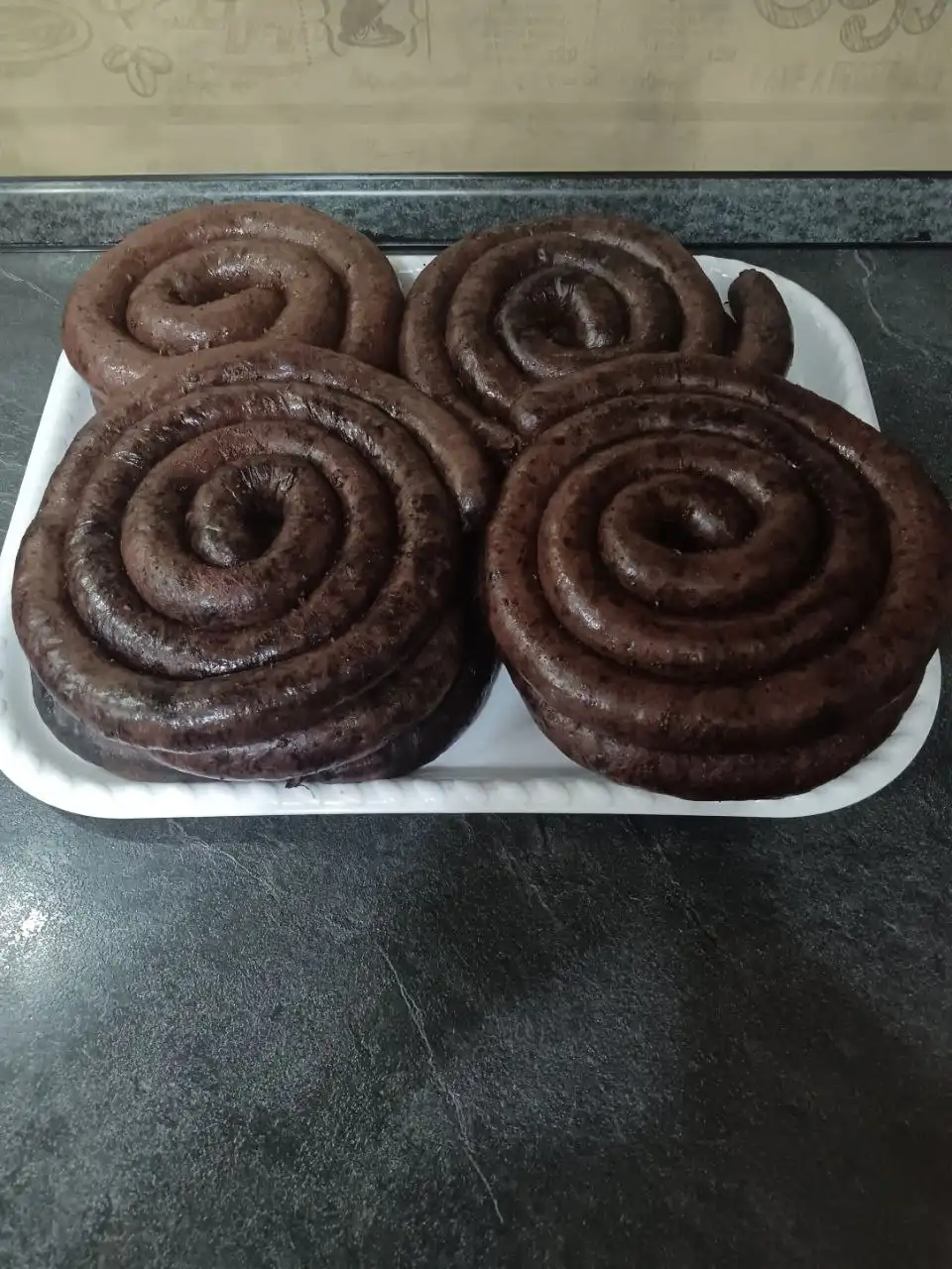 Продажа кровяной колбасы и сунде