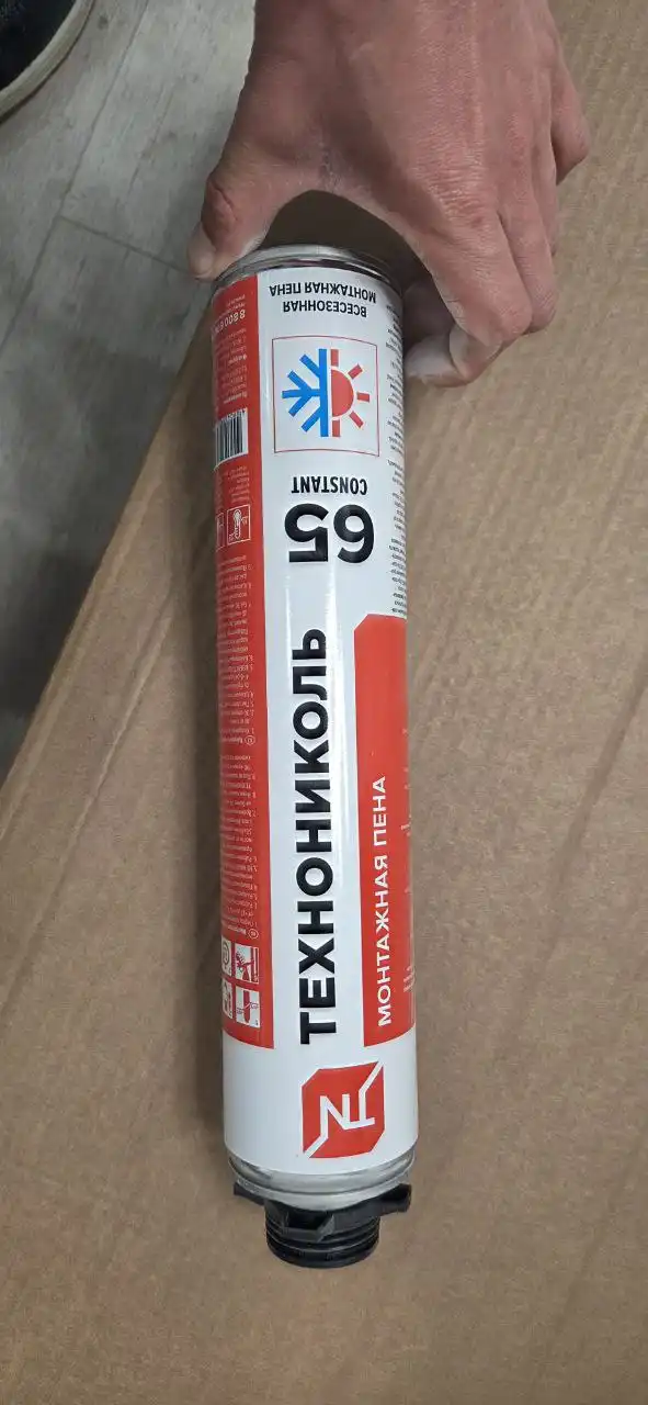 Раковина из искусственного камня и монтажная пена техниколь