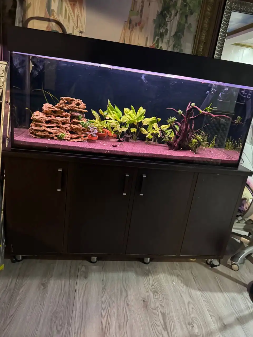 Продам аквариум 400л с тумбой - Аквариумистика (Хобби и отдых) в Южно-Сахалинск