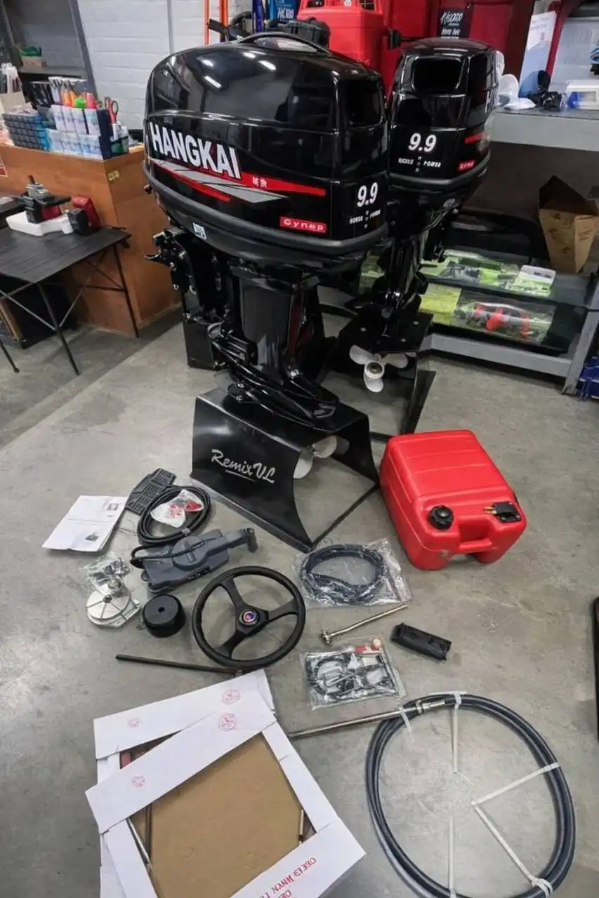 Лодочный мотор Hangkai 9,9 Супер 40 лс с дистанционным управлением - Лодочные моторы (Хобби и отдых) в Южно-Сахалинск