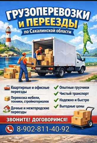 Грузоперевозки, демонтаж, сборка мебели и вывоз мусора в Охе - частное объявление в Оха