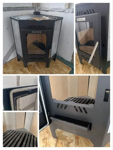 Продам новую печь-камин с большим окном - Посуда и кухонная утварь в Южно-Сахалинск