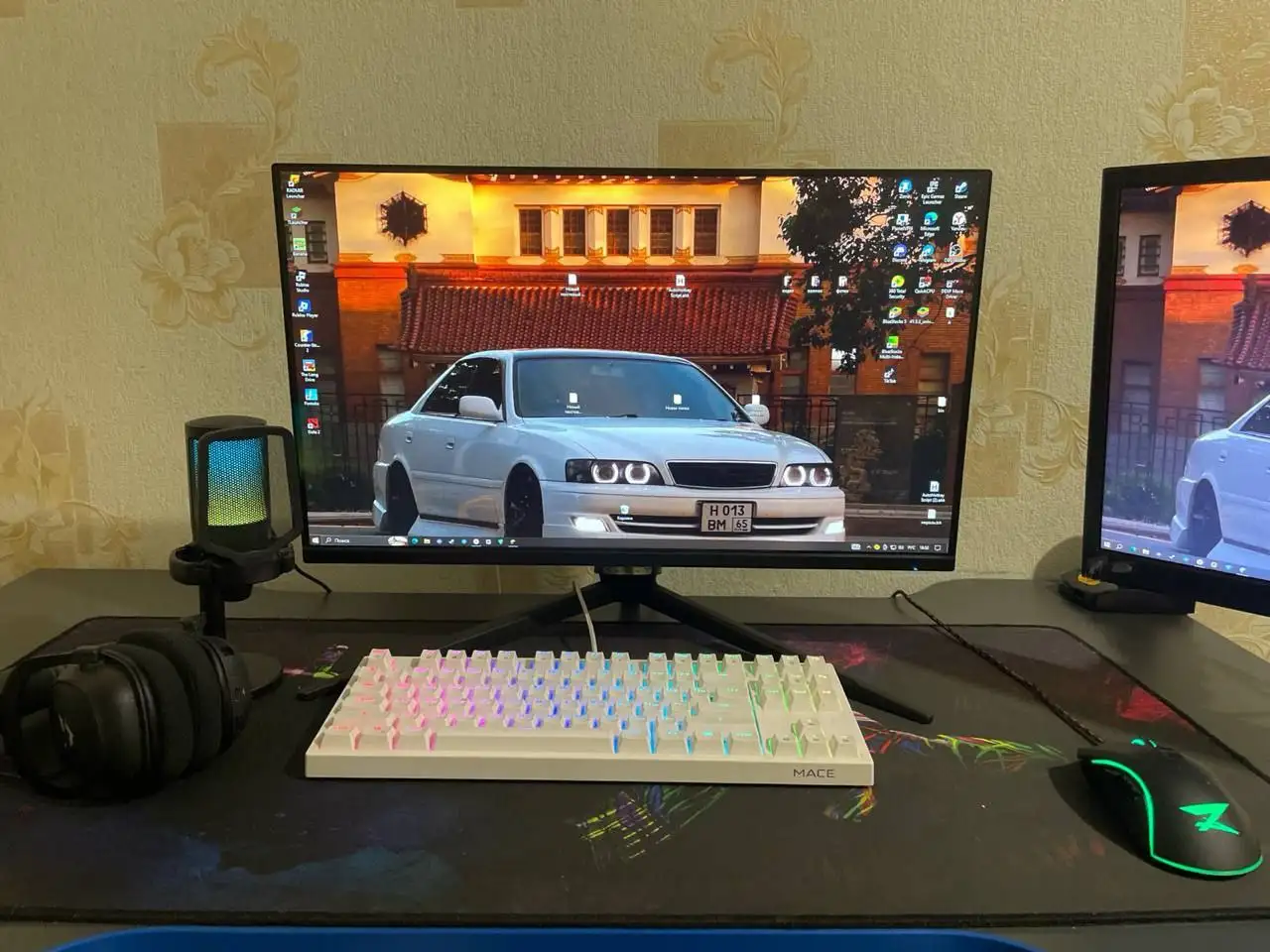 Игровой компьютер с двумя мониторами - Компьютерная техника (Электроника) в Оха