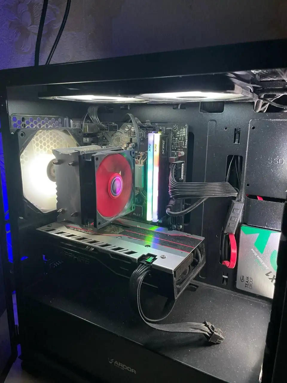 Игровой компьютер с двумя мониторами - Компьютерная техника (Электроника) в Оха