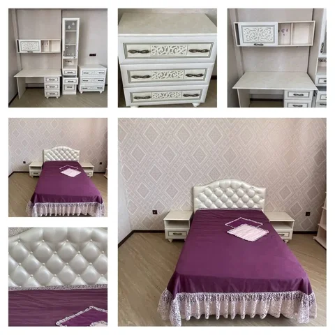 Подростковая комната: кровать, комод, парта, шкаф - Барахолка в Анива
