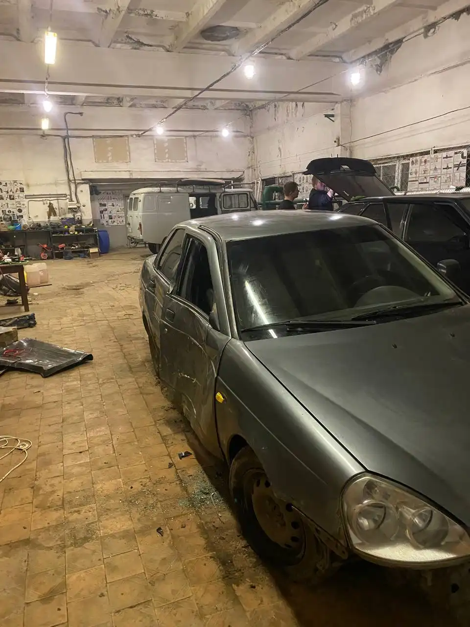 Lada Priora 2008 после ДТП, 3 владельца, автотека зелень