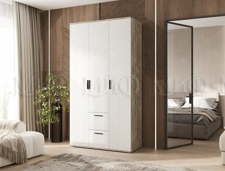 Шкаф Сильвия МДФ браш вайт - Мебель (Для дома и дачи) в Ульяновск