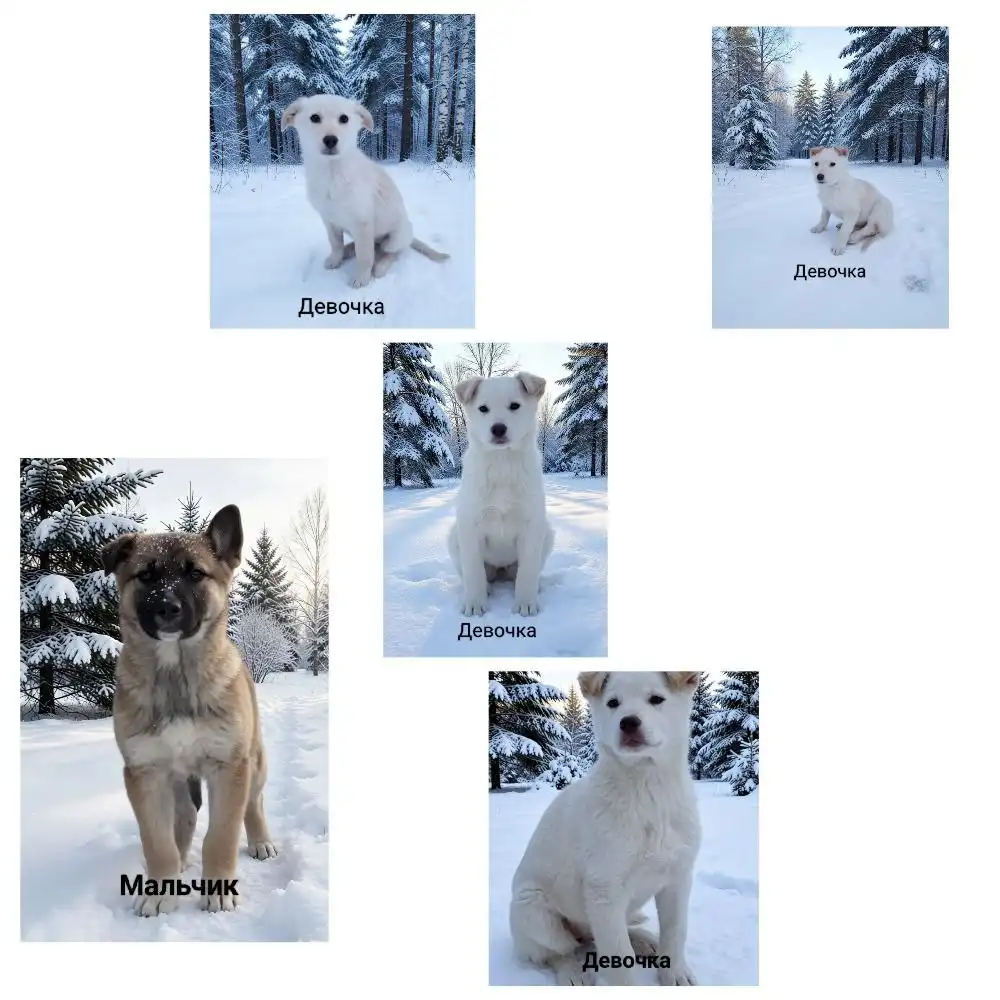 Пять щенков нуждаются в доме в селе Луговом - Собаки (Животные) в Ульяновск