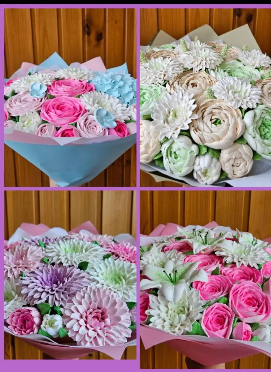 Букеты из домашнего зефира - Съедобные подарки (Барахолка) в Ульяновск