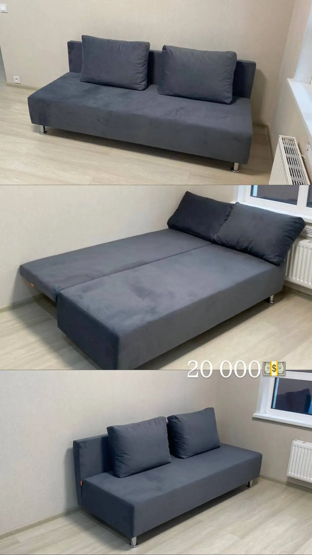 Продам новый серый диван еврокнижка - Мебель (Для дома и дачи) в Ульяновск