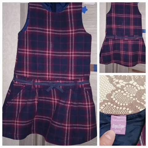 Сарафан в клетку в отличном состоянии - Брюки в Ульяновск