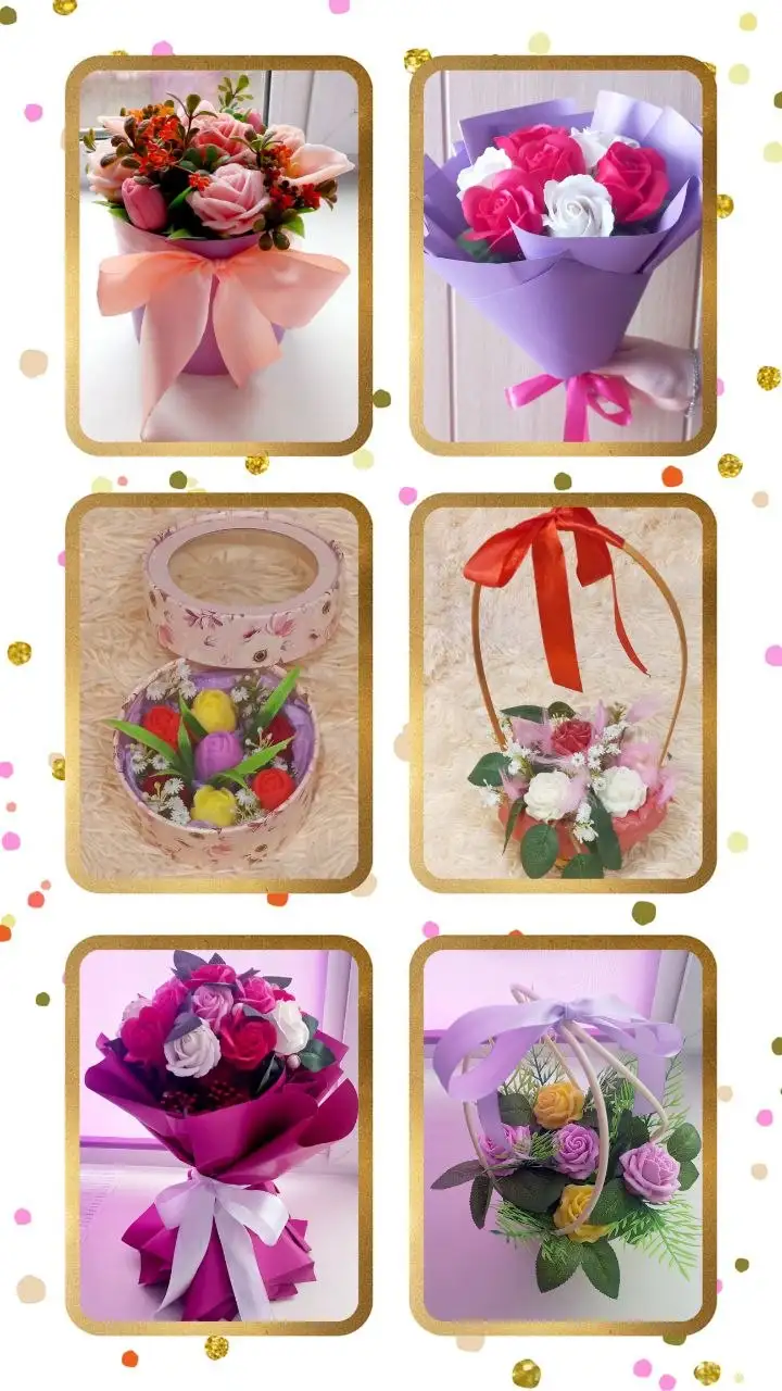 Букеты из мыльных роз, светящихся бабочек и атласных лент - Рукоделие (Хобби и отдых) в Ульяновск