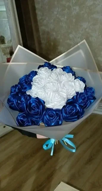 Букеты из атласных лент - Рукоделие в Ульяновск