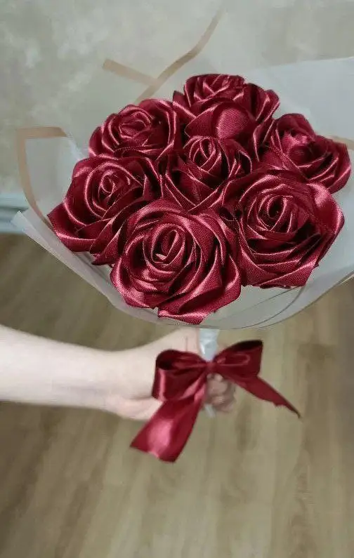 Букеты из атласных лент - Рукоделие (Хобби и отдых) в Ульяновск