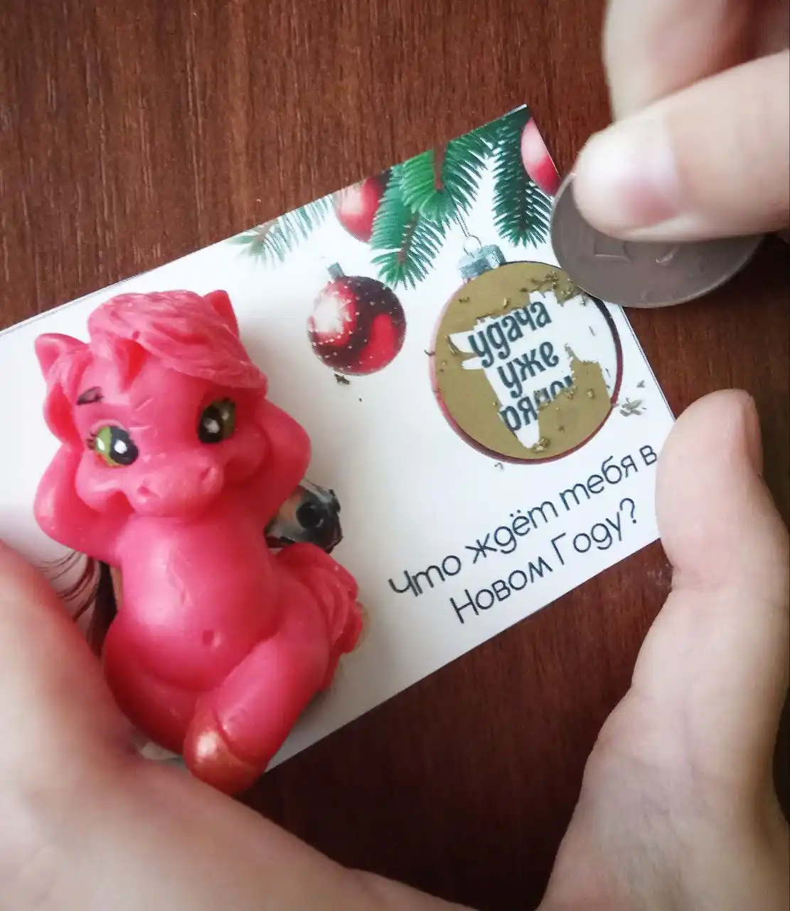 Новогоднее мыло ручной работы в форме лошадок