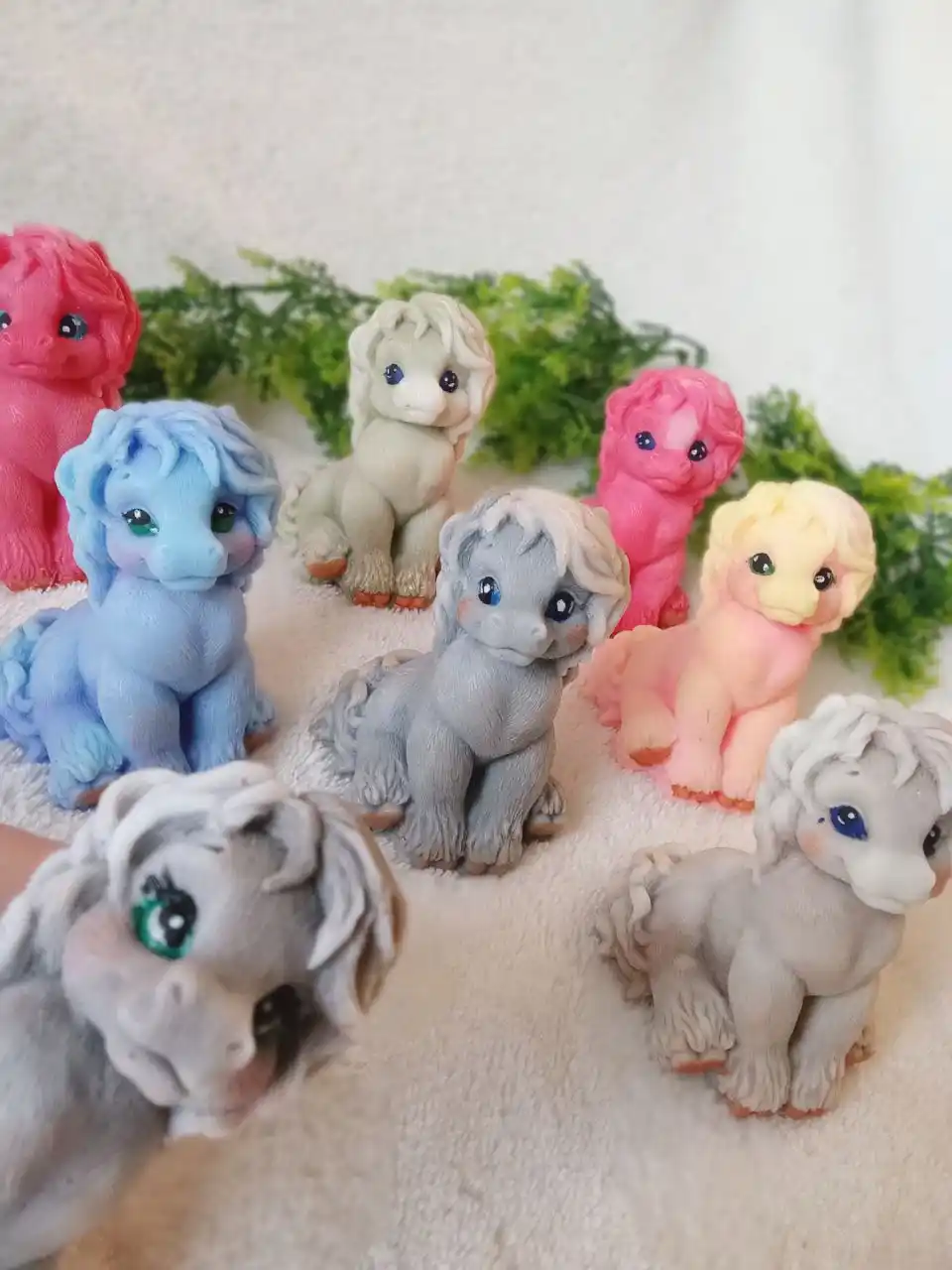 Новогоднее мыло ручной работы в форме лошадок