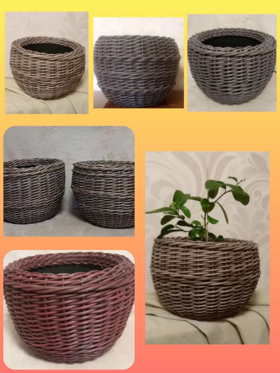 Мастер-классы по плетению кашпо из ротанга