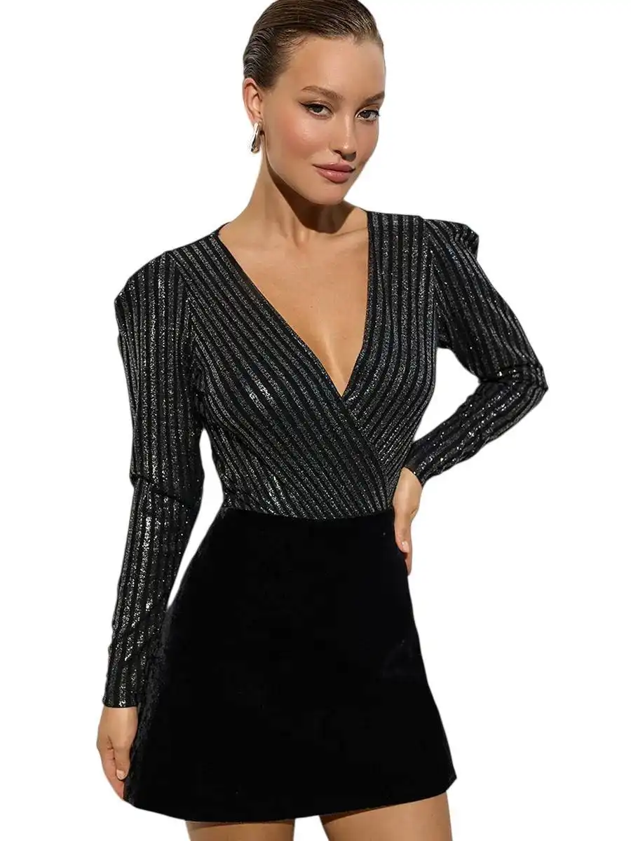 Вечернее боди размер S