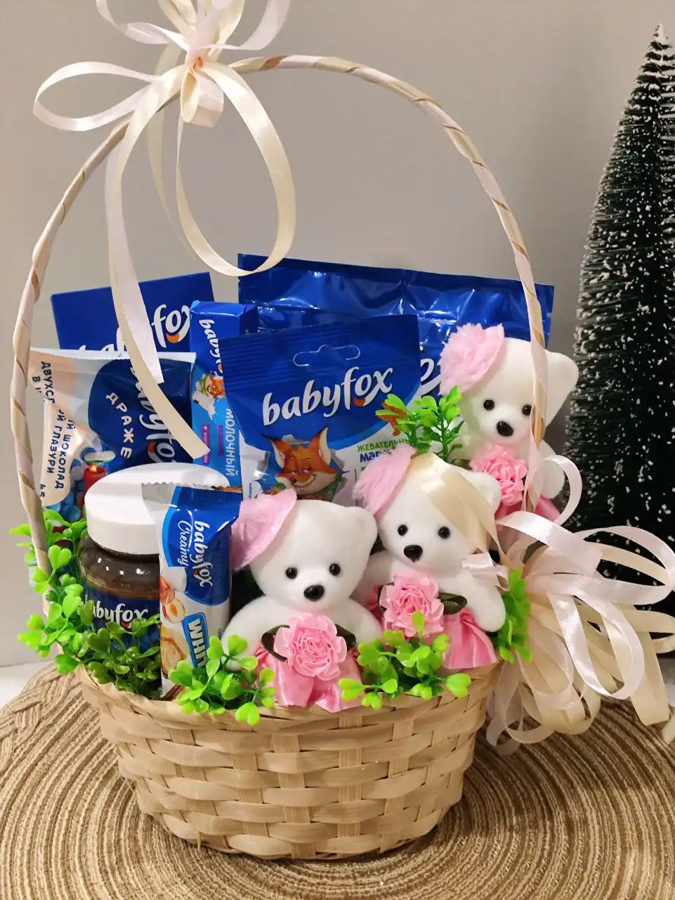 Сладкий букет для принцессы с мишками