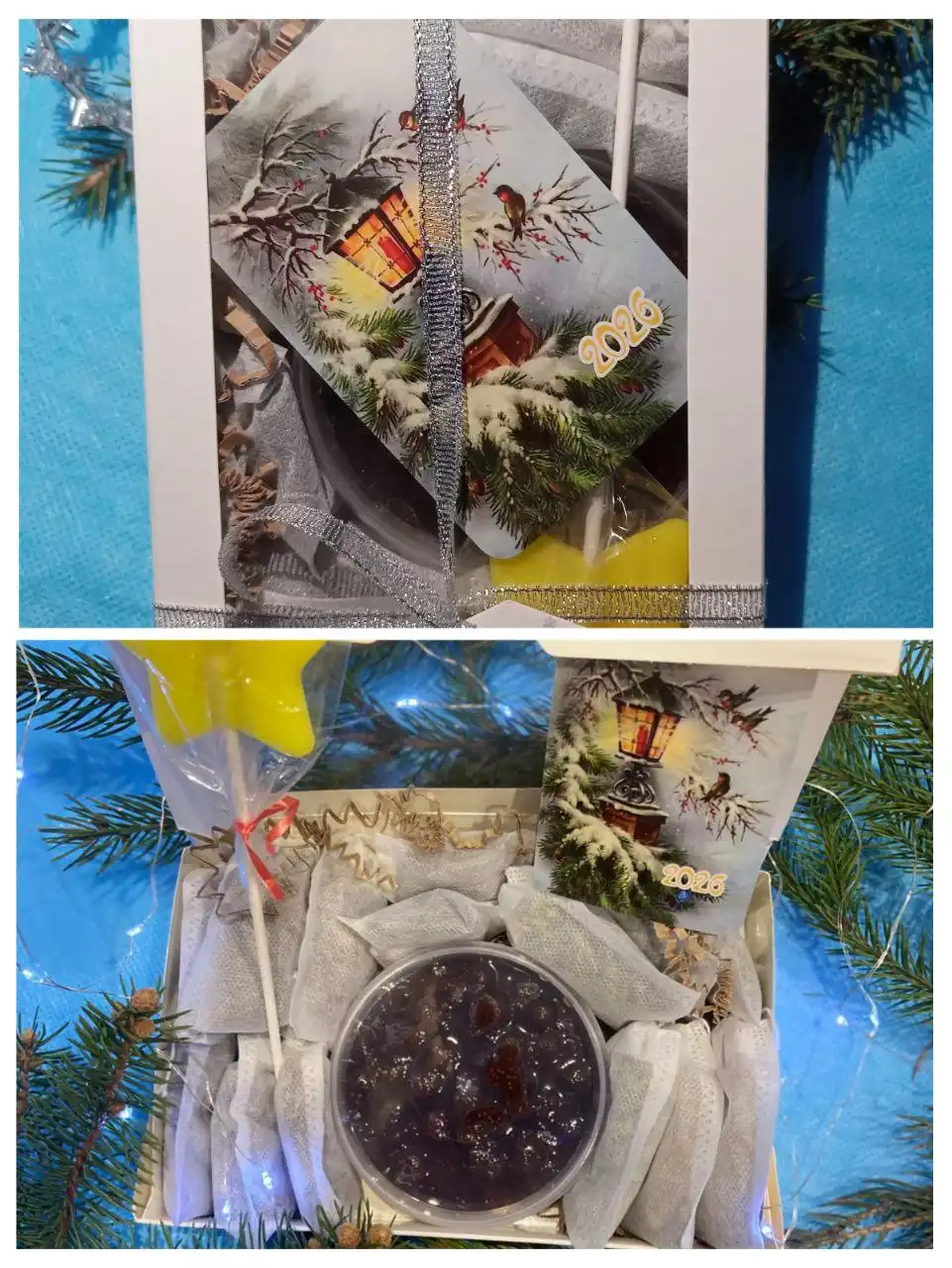 Новогодние наборы с фиточаями и душистым вареньем