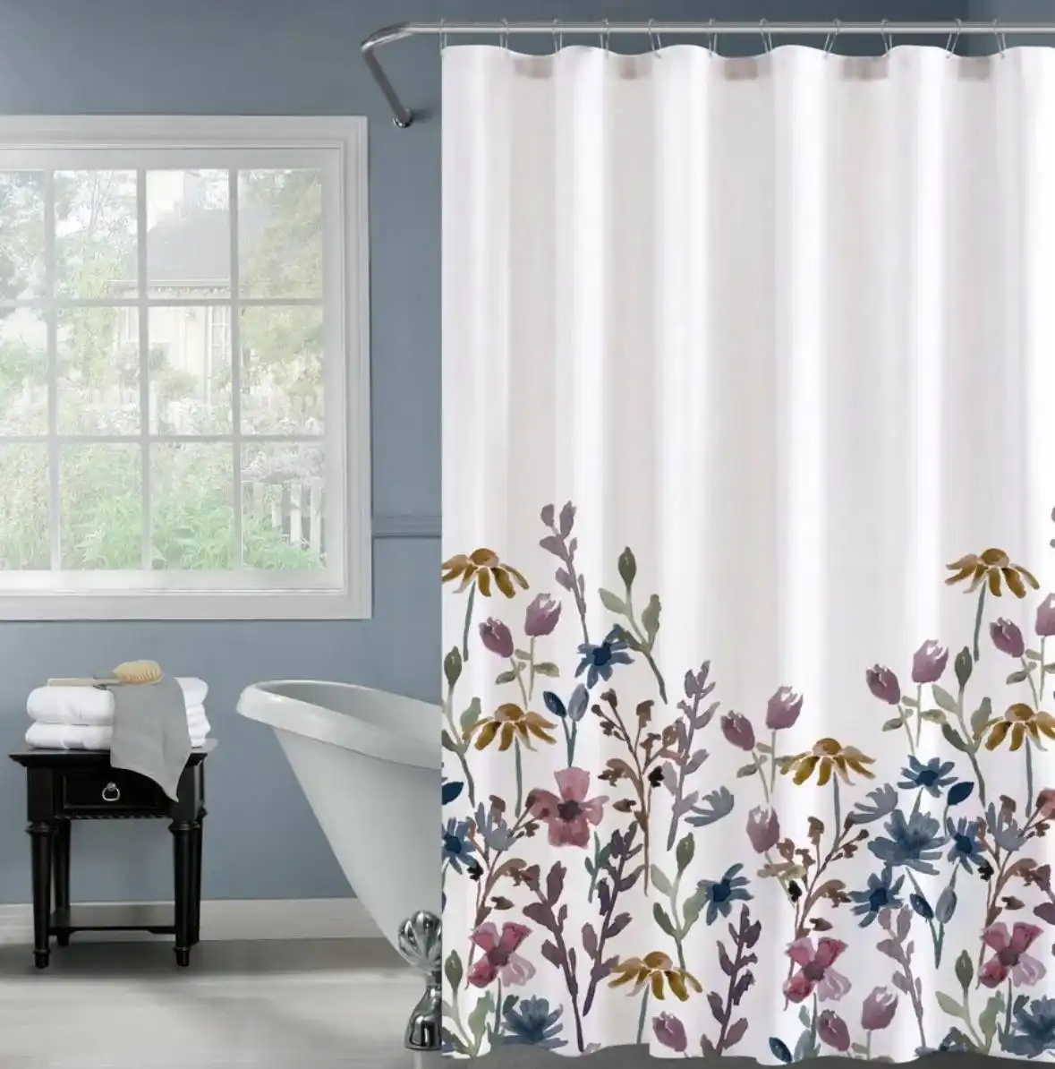 Тканевая штора для ванной