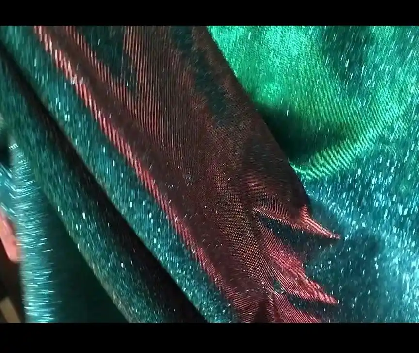 Продажа отрезов праздничной ткани трикотаж глиттер