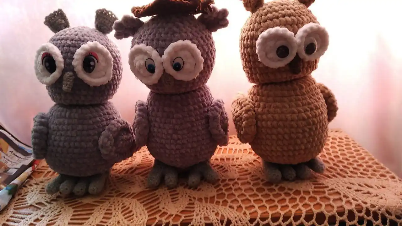 Вязаная игрушка из плюшевой пряжи - частное объявление в Чита