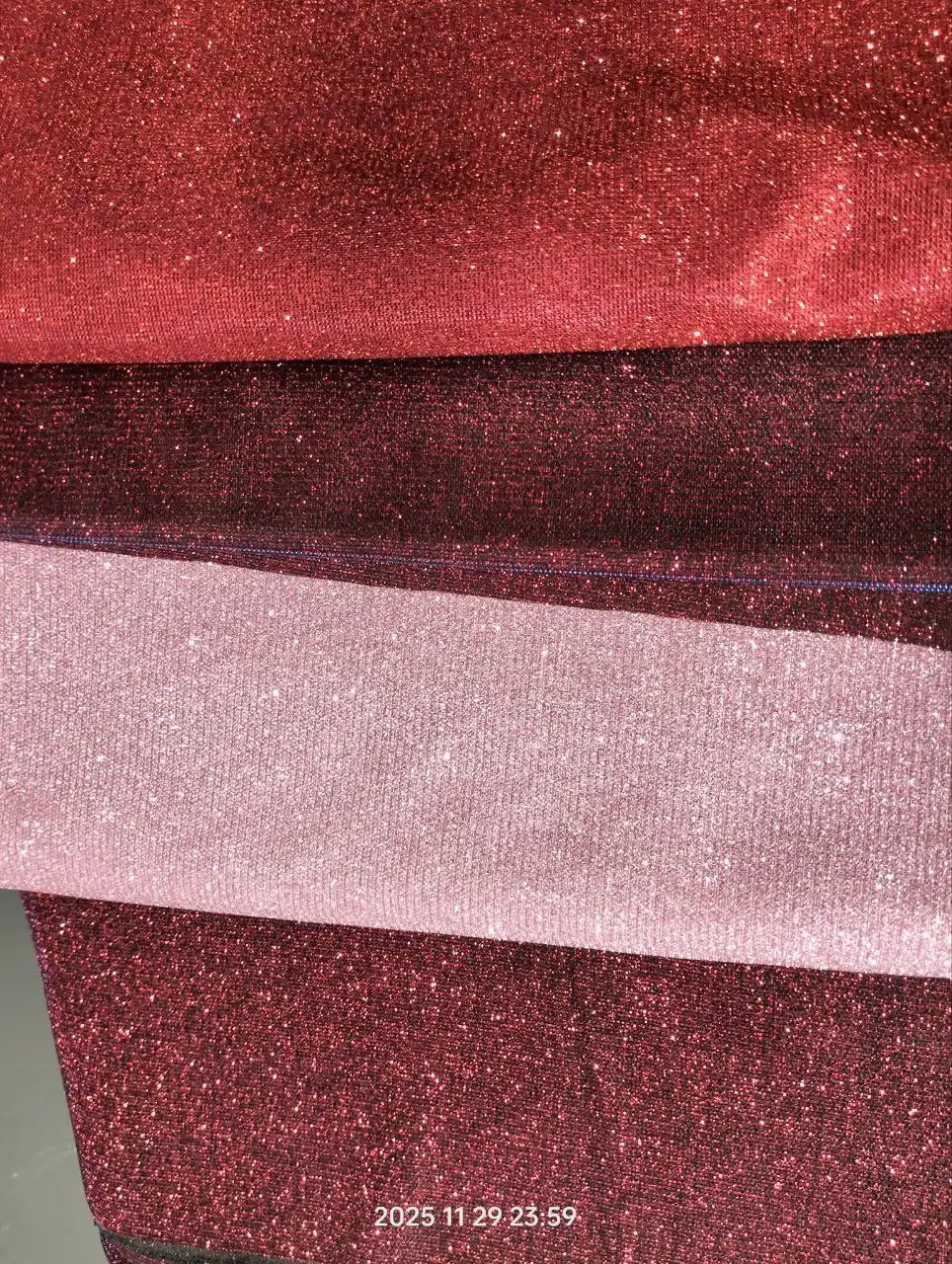 Отрезы праздничной ткани трикотаж глиттер