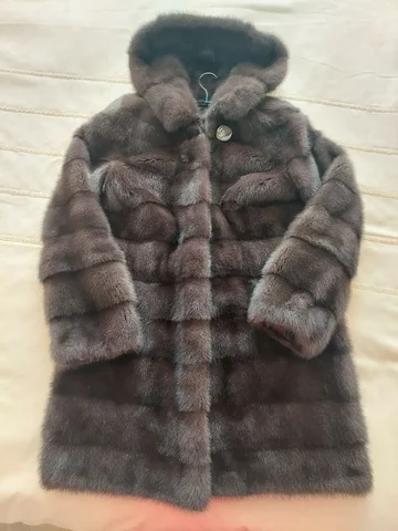 Норковая шуба новая, цвет соболь, размер 46-48 - Одежда в Чита
