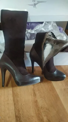 Продам зимние сапоги-чулки натуральный мех размер 37 - Обувь в Чита