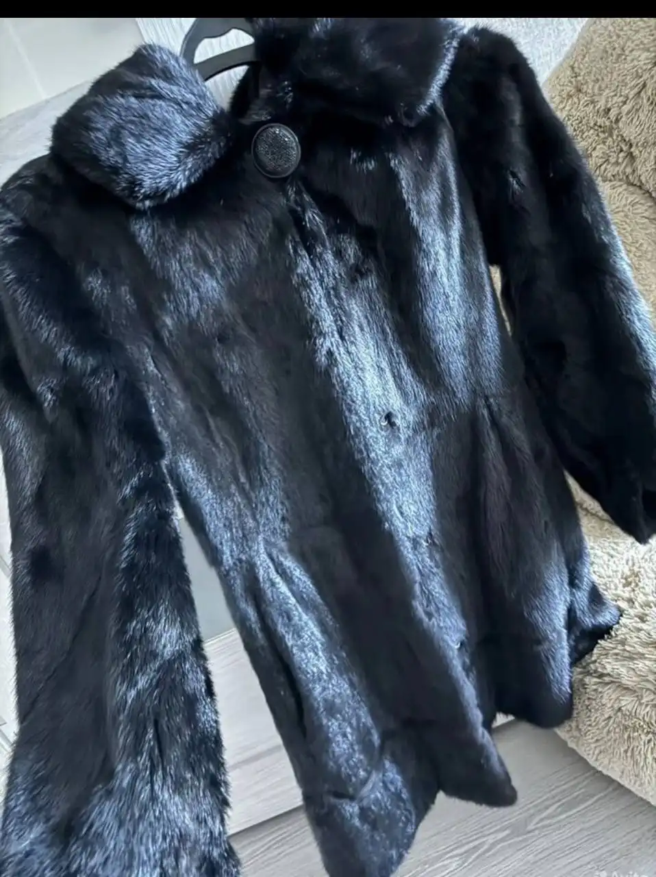Шуба норковая черный бриллиант размер 40