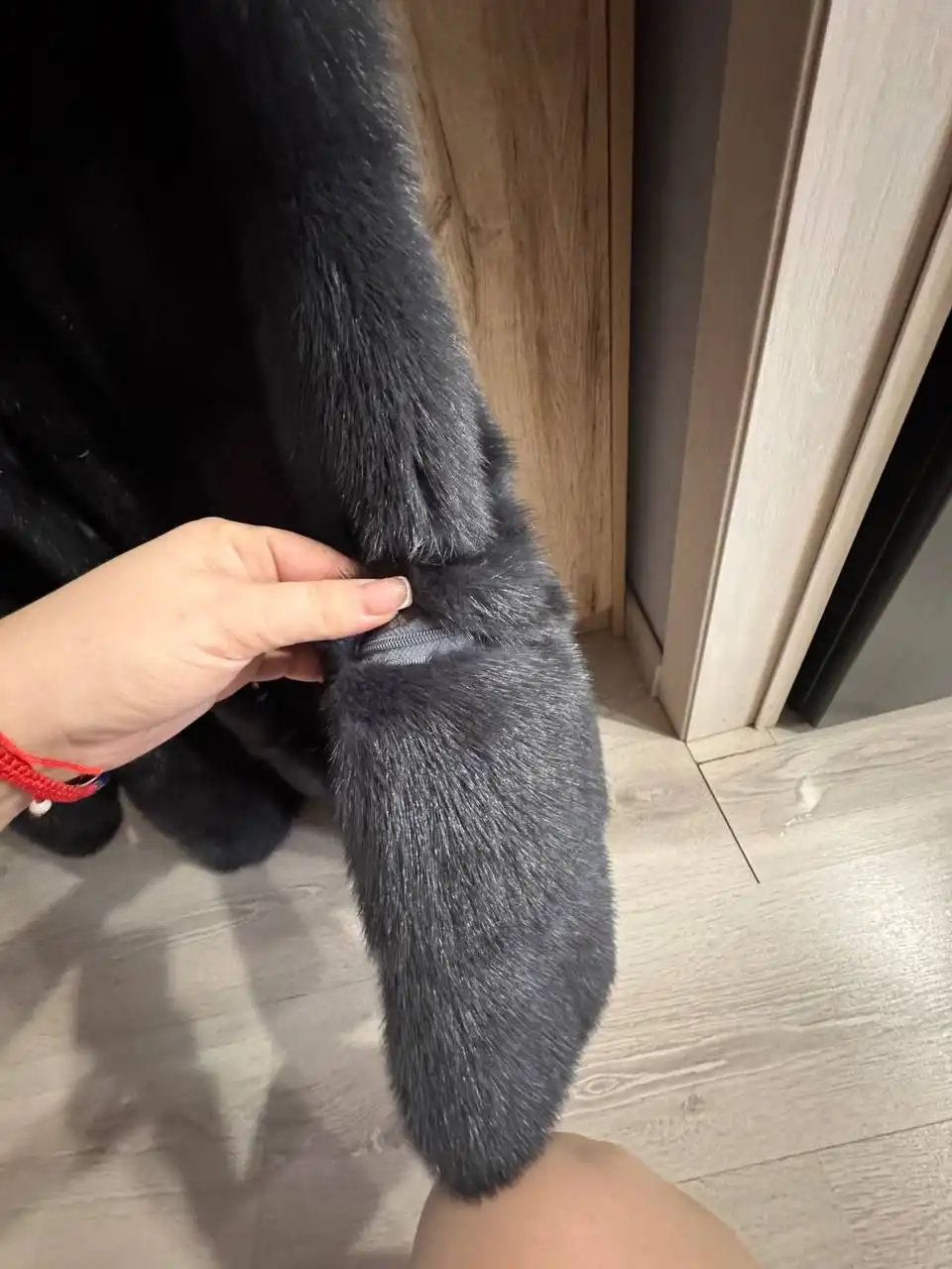 Норковая шуба серая размер 42/44