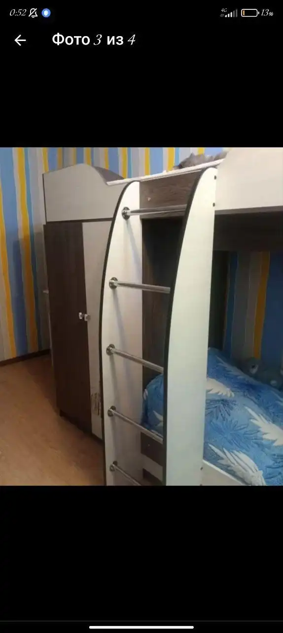 Продается двухъярусная кровать из дерева с матрасами - Для дома и дачи в Чита