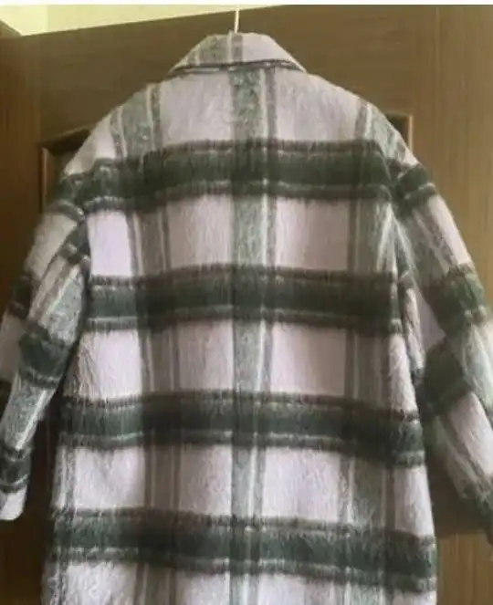 Женское драповое полупальто в клетку - Верхняя одежда (Одежда) в Чита