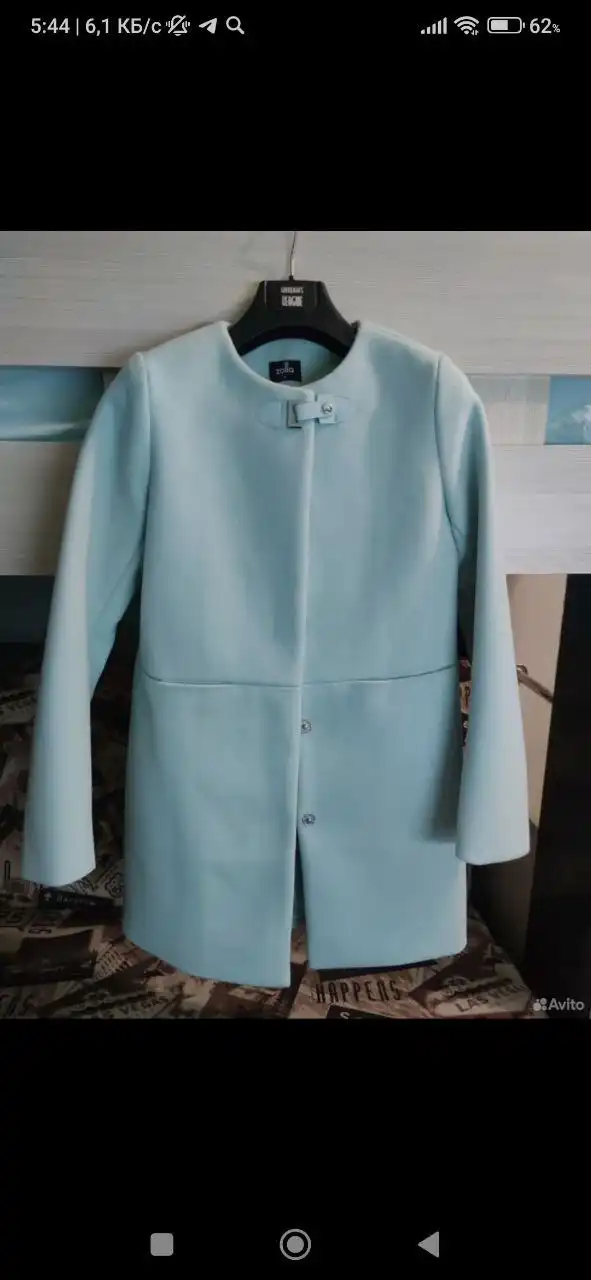 Продам женское пальто бирюзовое 40-42 размер - Верхняя одежда (Одежда) в Чита